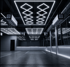 10-Diamond Garage LED Lighting Kit with Border — 8' × 16'