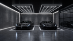 18-Diamond Garage LED Lighting Kit with Border — 8' × 16'