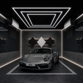 3-Rectangle Garage LED Lighting Kit — 8' × 16'
